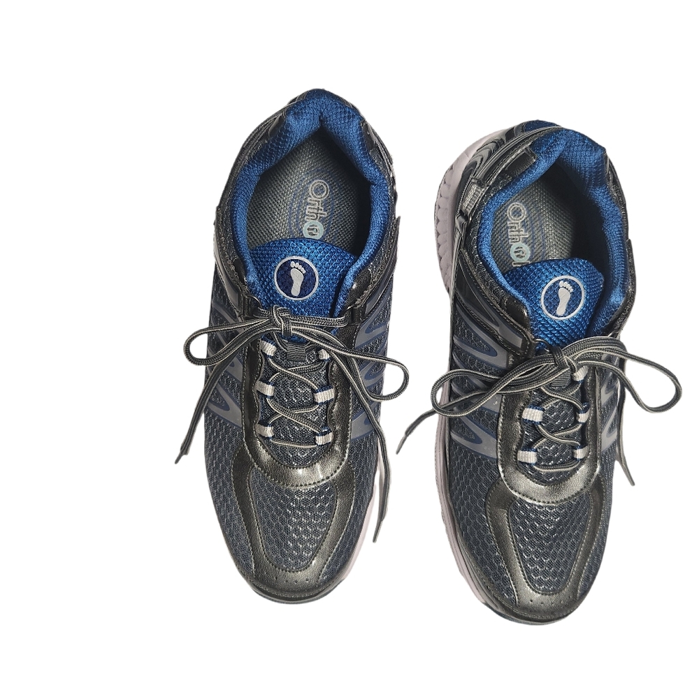 Orthofeet 672 Biofit Shoes, Men's 11 2E Wide, Grey and Blue - Picture 10 of 10